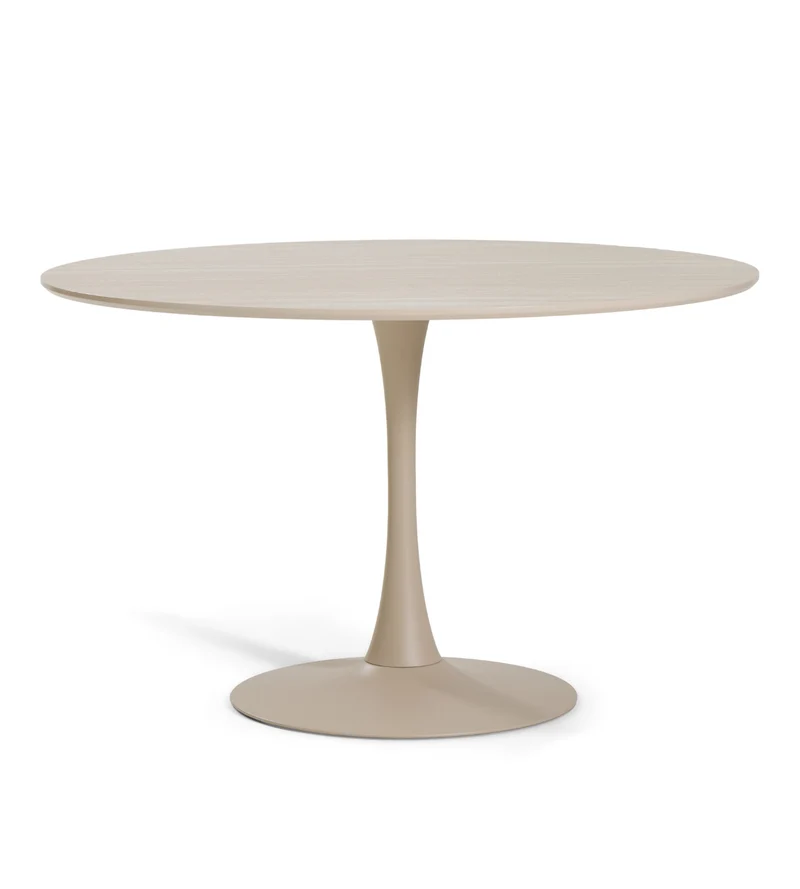 Tavolo da pranzo Diego, effetto pietra beige Ø120 cm