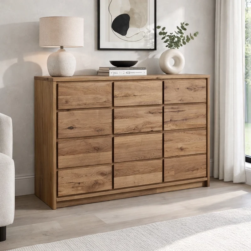 Credenza in rovere massiccio dell'Oregon 3.3 | NordicStory