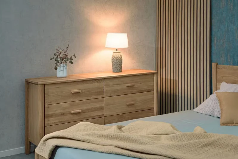 Letto in rovere massiccio AURA | VESKOR