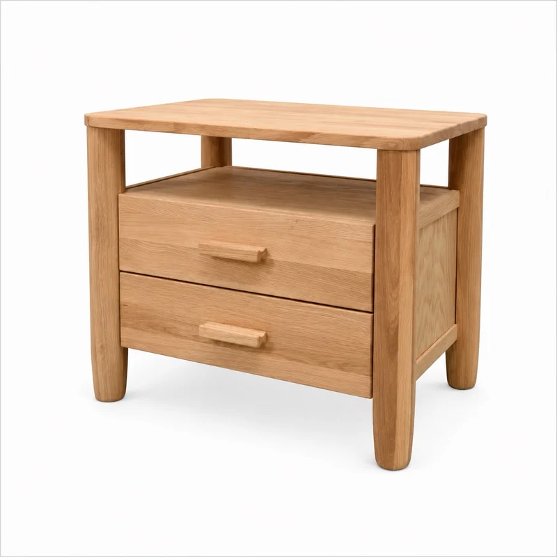 Comodino in rovere massiccio AURA | VESKOR