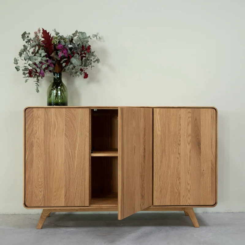 Credenza in legno massello di rovere Geneva 2 | NordicStory