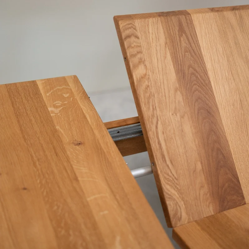 Tavolo da pranzo allungabile in legno massello di rovere Geneva | NordicStory