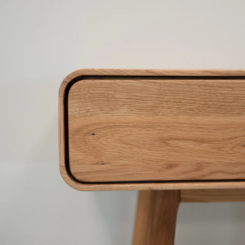 Consolle da toeletta in legno massello di rovere Geneva | NordicStory