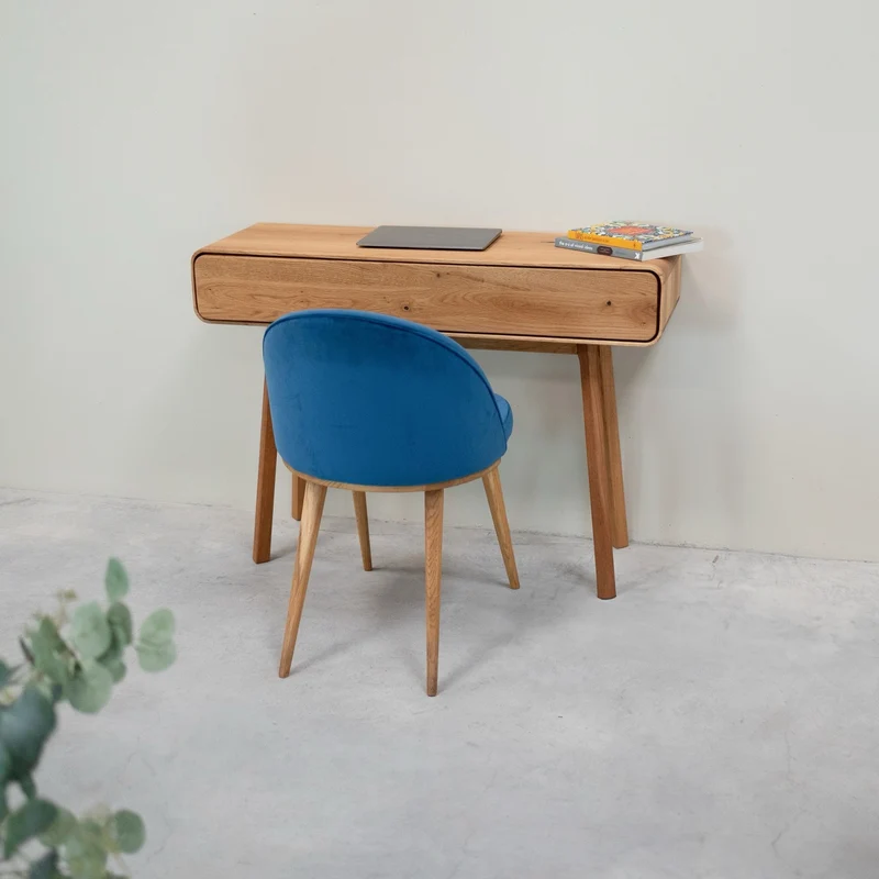 Consolle da toeletta in legno massello di rovere Geneva | NordicStory