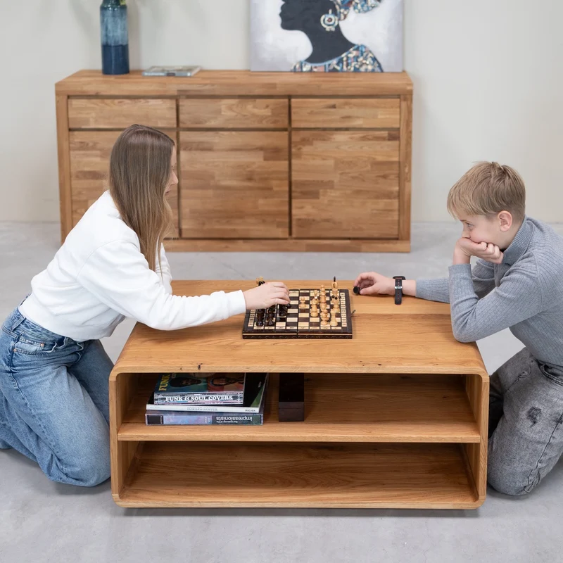 Tavolino in legno massello di rovere Geneva | NordicStory