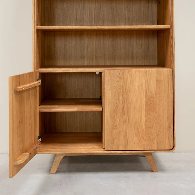 Vetrina in legno massello di rovere Geneva 2 | NordicStory