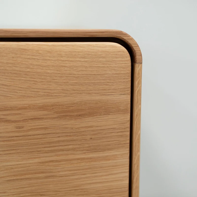 Vetrina in legno massello di rovere Geneva 2 | NordicStory