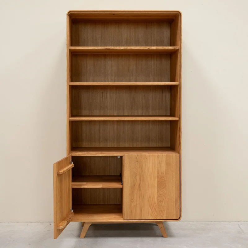 Vetrina in legno massello di rovere Geneva 2 | NordicStory