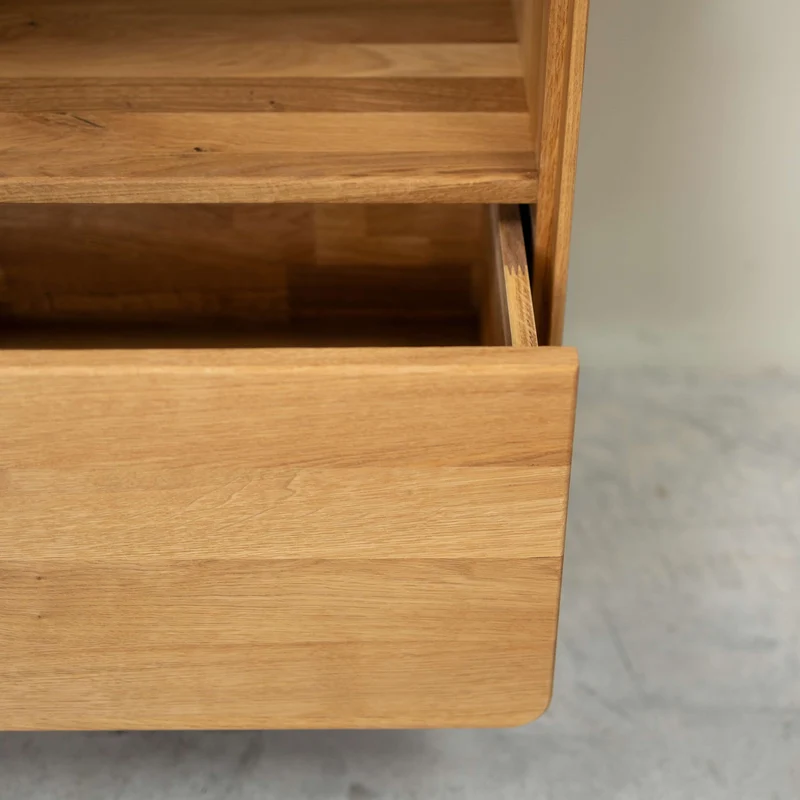Vetrina in legno massello di rovere Geneva 1 | NordicStory