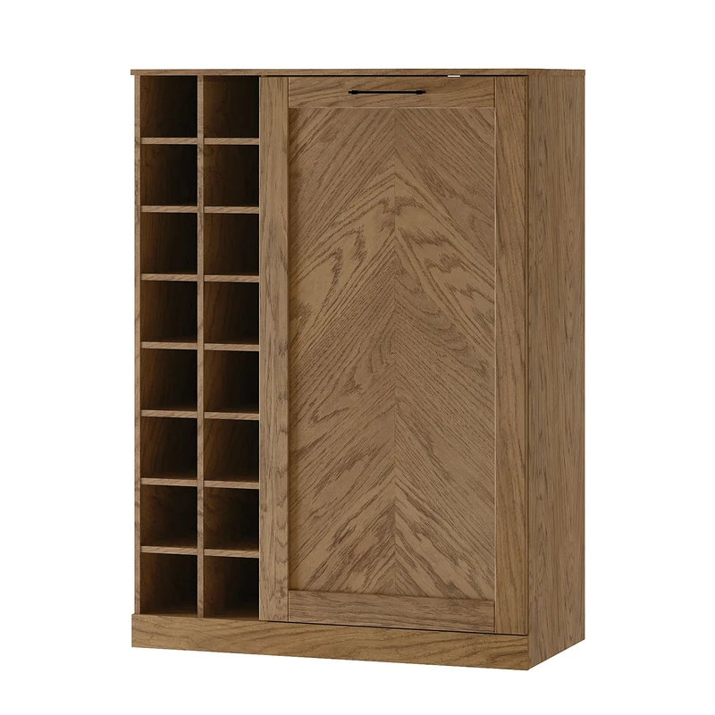 Mobile bar in rovere COZY 15, 100×140×50 cm | LoftStory