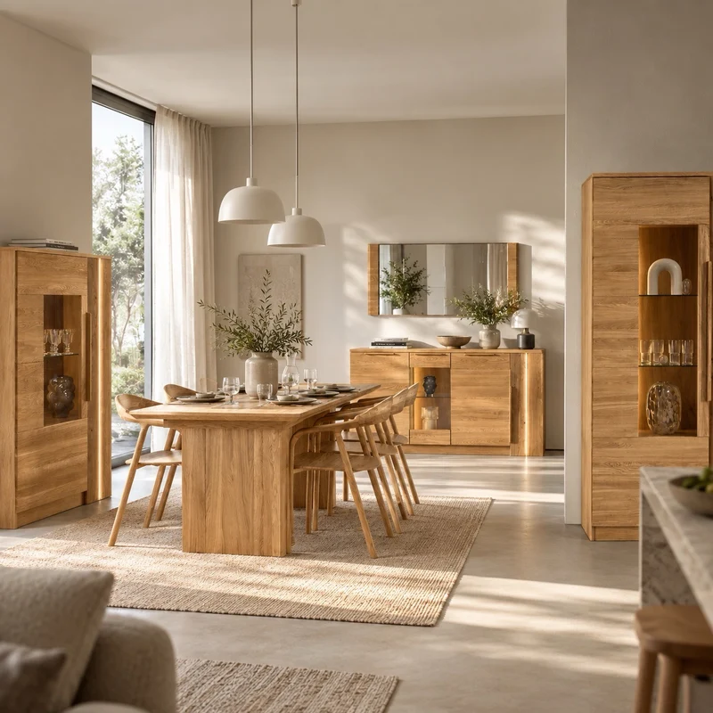 Vetrina in legno di rovere LONDRES 12 | LoftStory