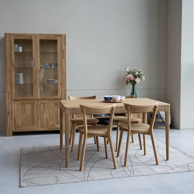 Tavolo da pranzo allungabile in rovere massiccio BERGAMO | NordicStory