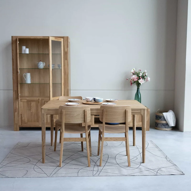 Tavolo da pranzo allungabile in rovere massiccio BERGAMO | NordicStory