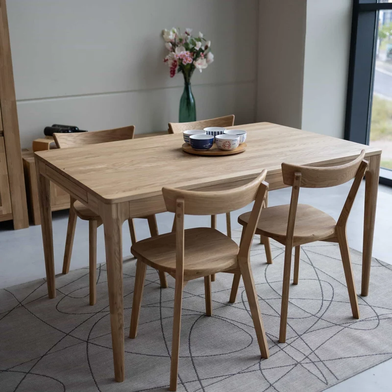 Tavolo da pranzo allungabile in rovere massiccio BERGAMO | NordicStory