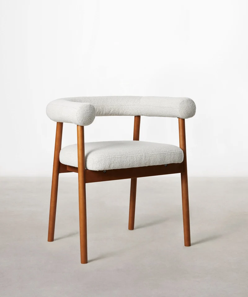 Silla de Comedor en Madera y Tapizada Sparks
