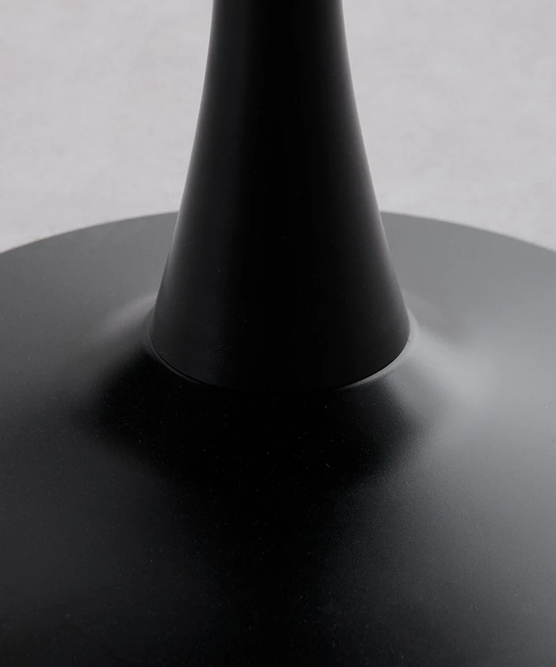 Mesa redonda de metal y fibra de vidrio Tulia (80 cm)