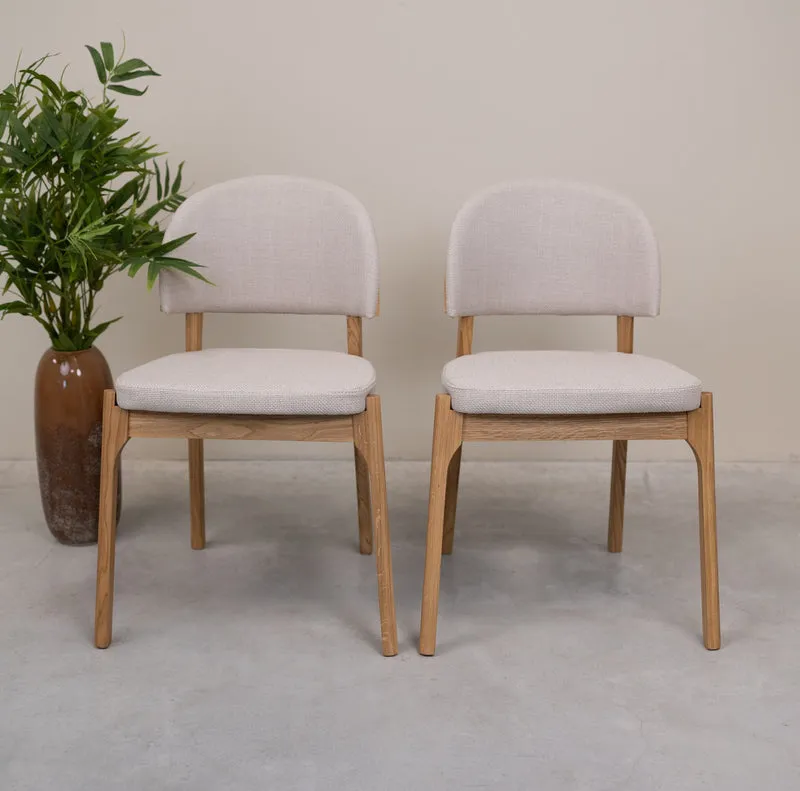 Confezione da 2 o 4 sedie in rovere massiccio Astrid | NordicStory