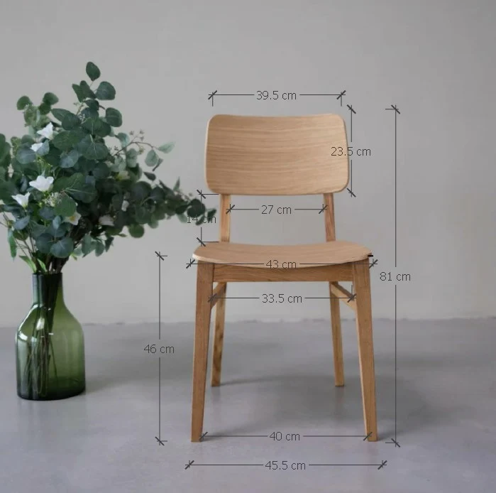 Confezione da 2 o 4 sedie da pranzo in legno di rovere KODAMA | NordicStory