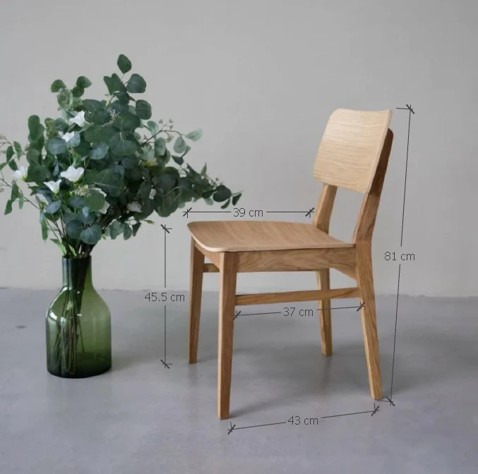 Confezione da 2 o 4 sedie da pranzo in legno di rovere KODAMA | NordicStory