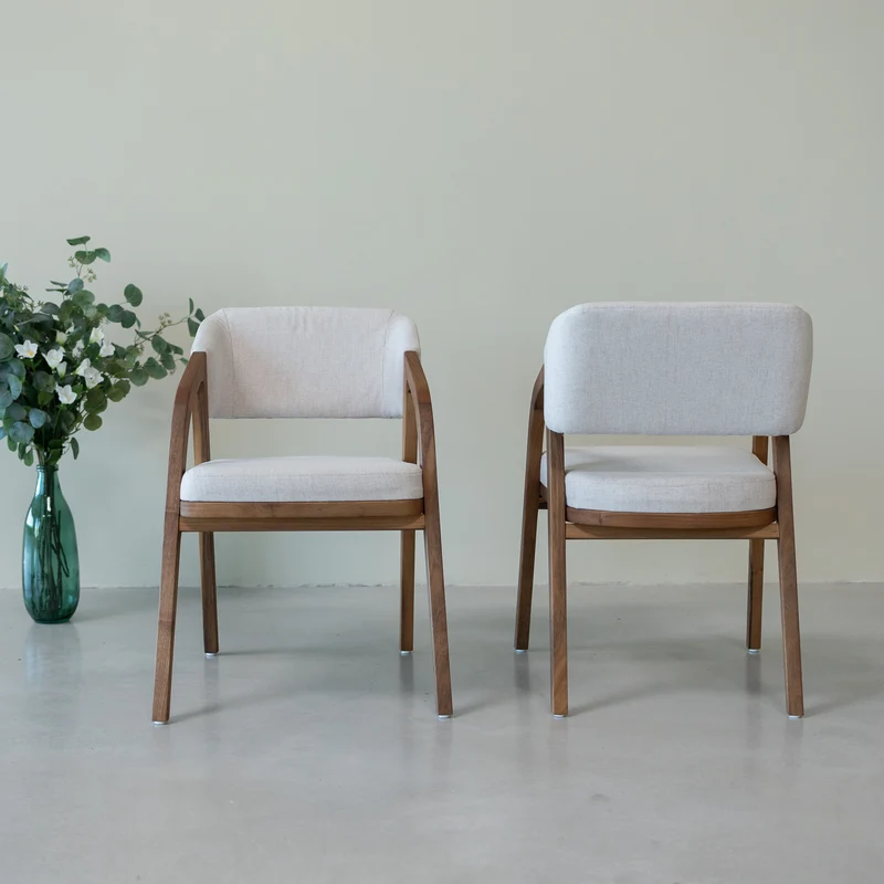 Sedia in legno massello di rovere o noce SWEDEN | NordicStory