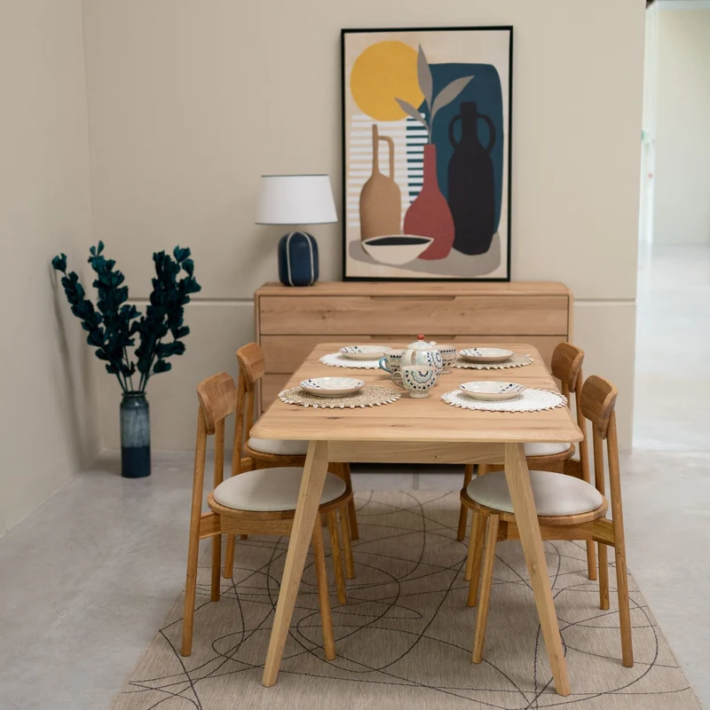 Tavolo da pranzo allungabile in legno massello SWEDEN | NordicStory