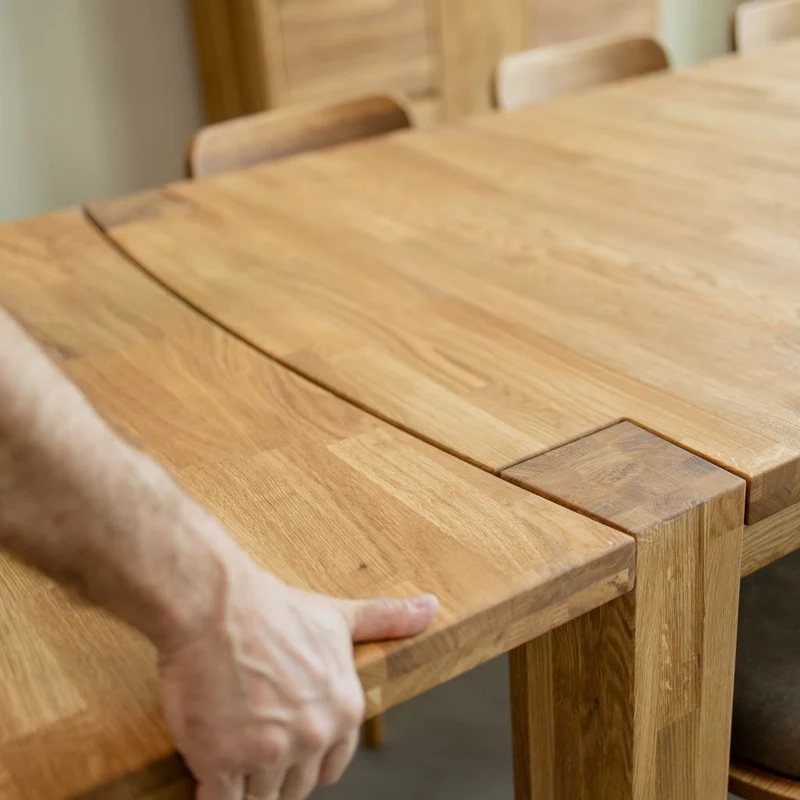 Tavolo da pranzo rettangolare allungabile in legno di rovere BALDER fino a 5 m | NordicStory