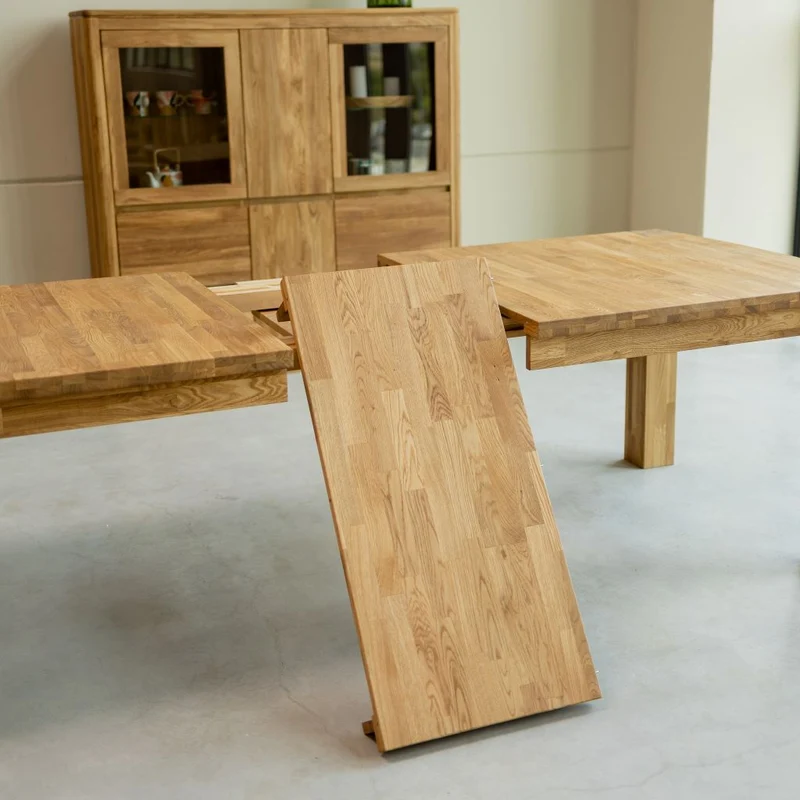 Tavolo da pranzo rettangolare allungabile in legno di rovere BALDER fino a 5 m | NordicStory