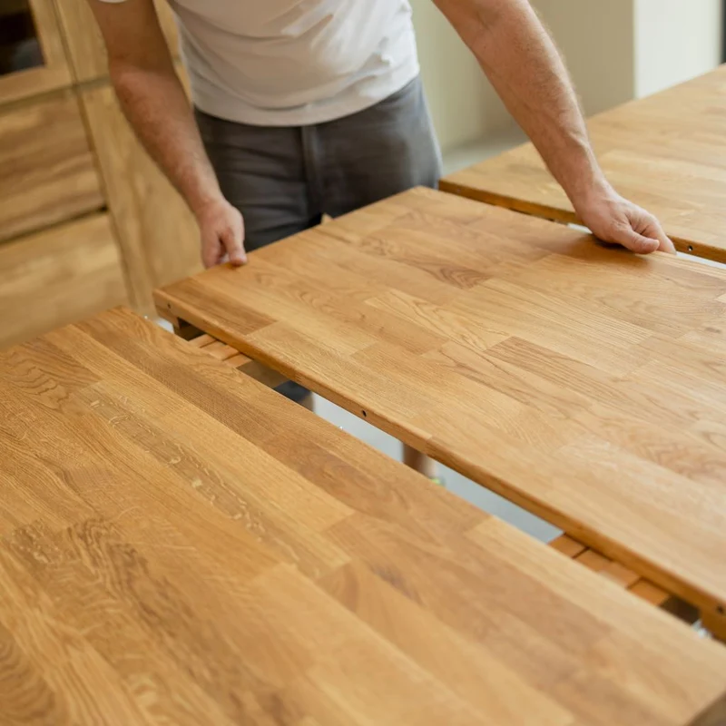 Tavolo da pranzo rettangolare allungabile in legno di rovere BALDER fino a 5 m | NordicStory