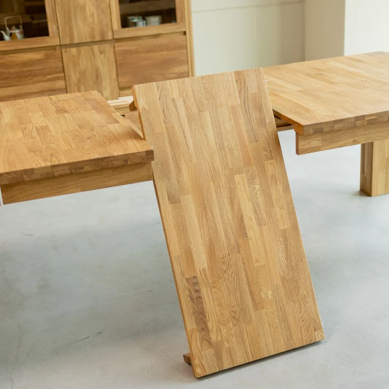Tavolo da pranzo rettangolare allungabile in legno di rovere BALDER fino a 5 m | NordicStory