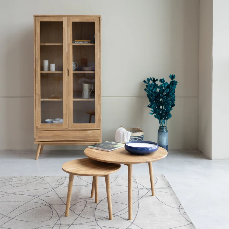 Vetrina in legno di rovere MALMO | NordicStory