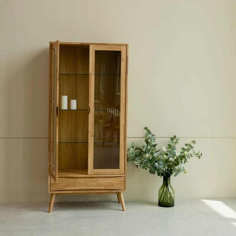 Vetrina in legno di rovere MALMO | NordicStory