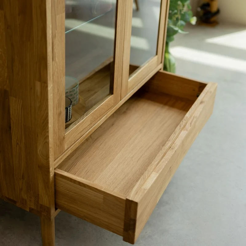 Vetrina in legno di rovere MALMO | NordicStory