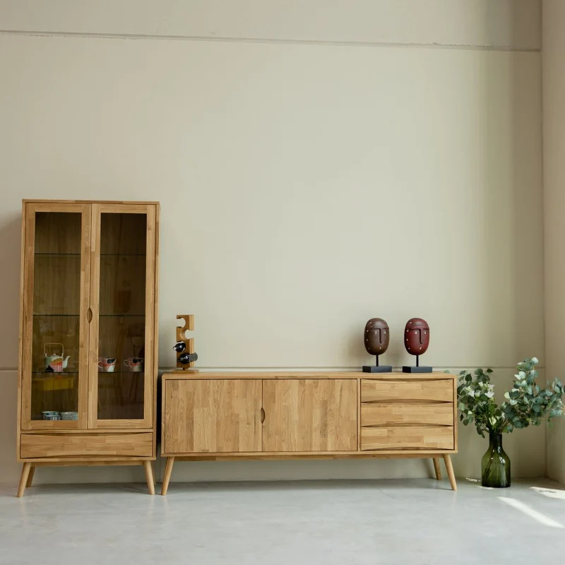 Vetrina in legno di rovere MALMO | NordicStory