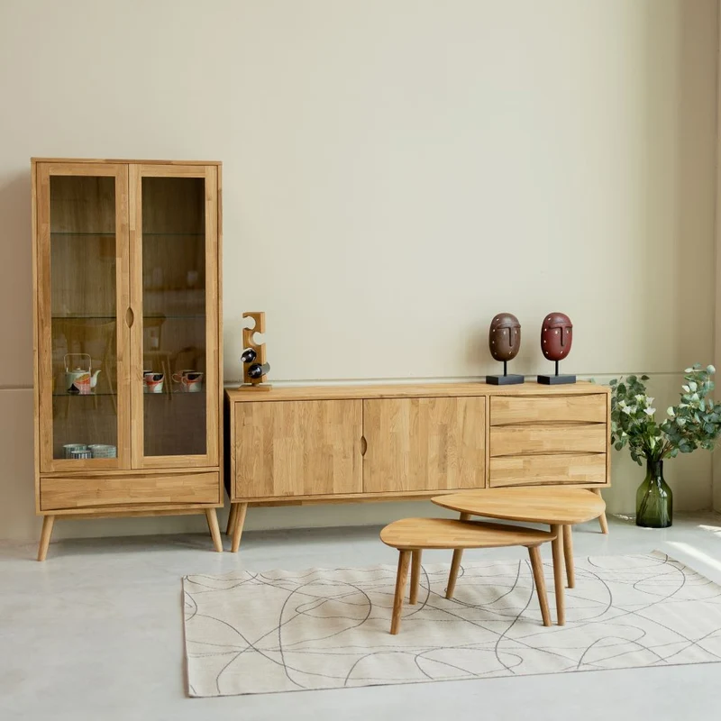 Vetrina in legno di rovere MALMO | NordicStory