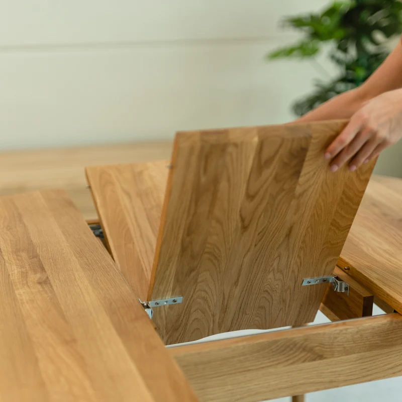 Tavolo da pranzo allungabile in legno di rovere MALMO | NordicStory