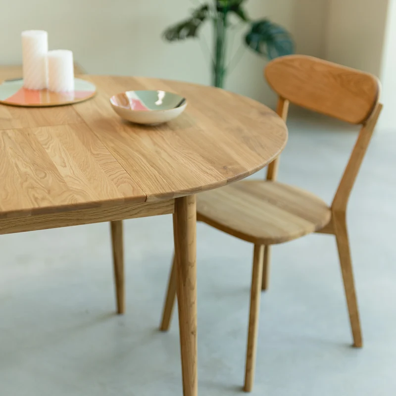 Tavolo da pranzo allungabile in legno di rovere MALMO | NordicStory