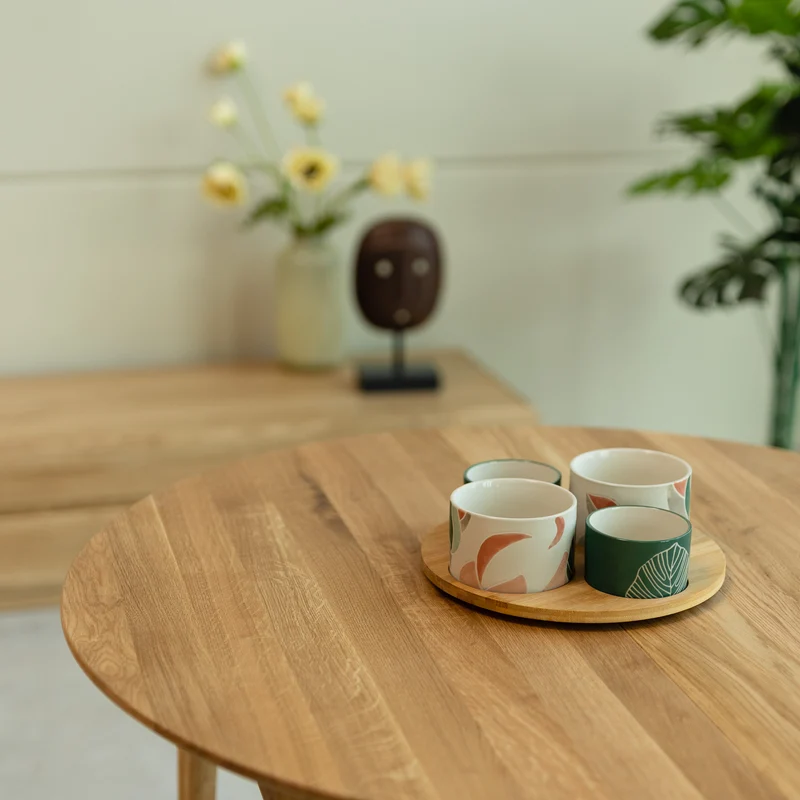 Tavolo da pranzo allungabile in legno di rovere MALMO | NordicStory