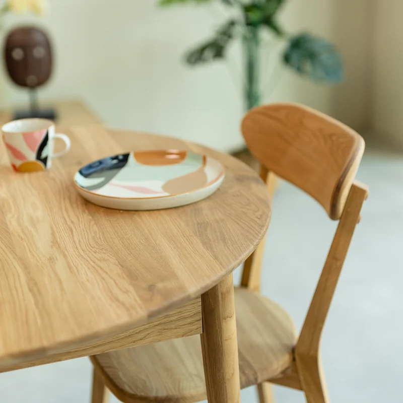 Tavolo da pranzo allungabile in legno di rovere MALMO | NordicStory