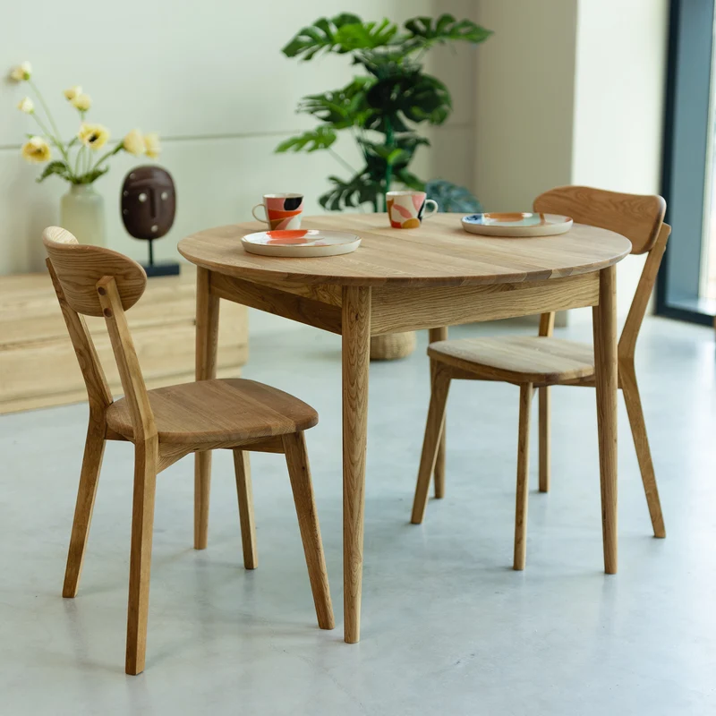 Tavolo da pranzo allungabile in legno di rovere MALMO | NordicStory