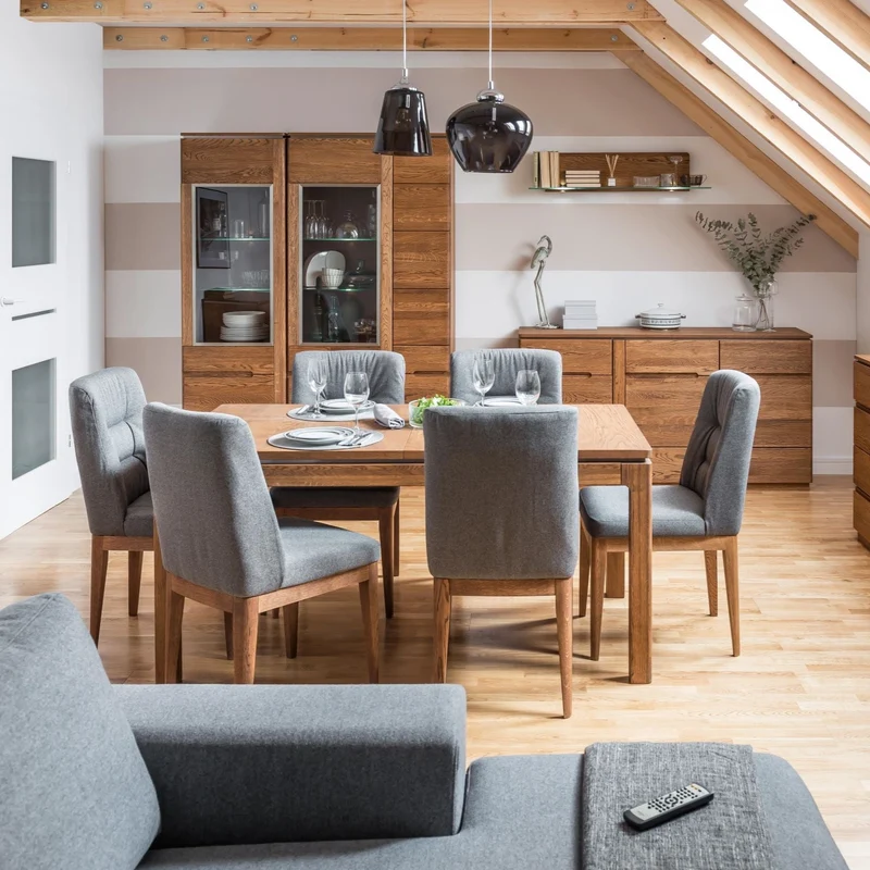 Vetrina in rovere massiccio MONTENEGRO 12 | LoftStory