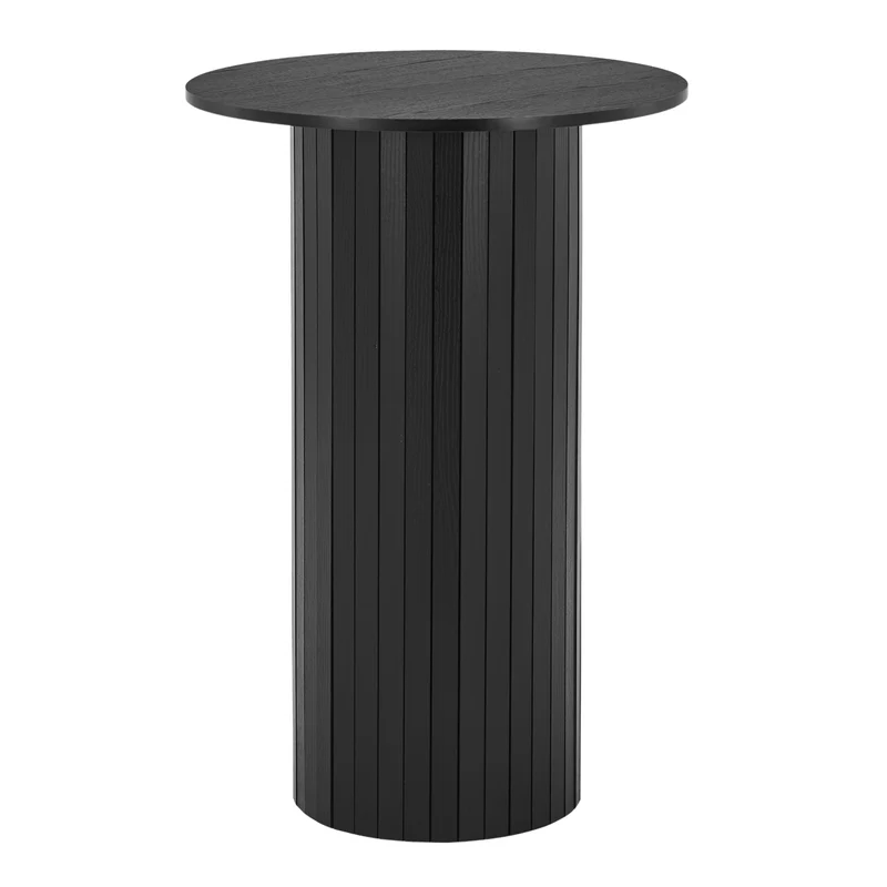 Tavolino da bar Riccardo nero, Ø 70 cm