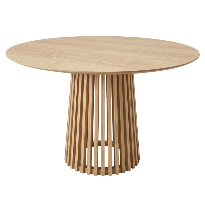 Tavolo da pranzo Harris rotondo in effetto rovere - Ø110 cm