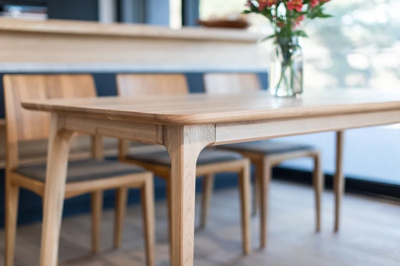 Tavolo da pranzo fisso in rovere massello TOKIO | VESKOR