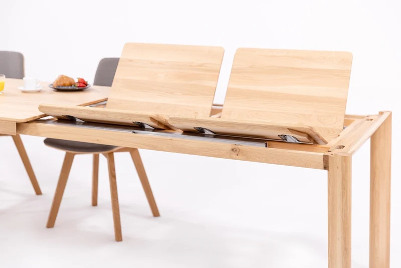 Tavolo da pranzo allungabile in rovere massiccio DITA | VESKOR