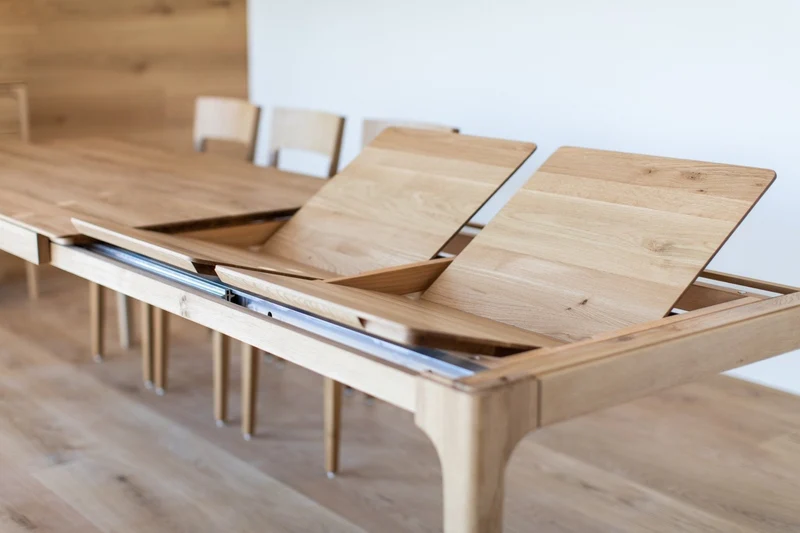 Tavolo da pranzo allungabile in rovere massiccio CREATIV | VESKOR