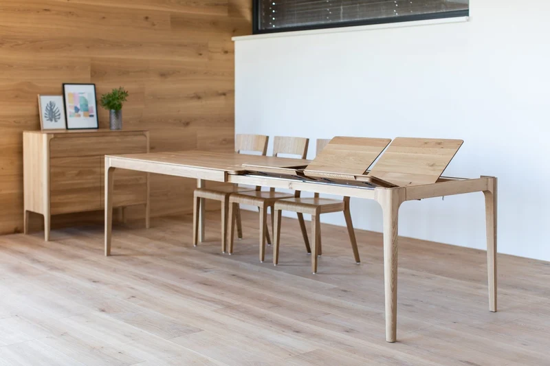 Tavolo da pranzo allungabile in rovere massiccio CREATIV | VESKOR