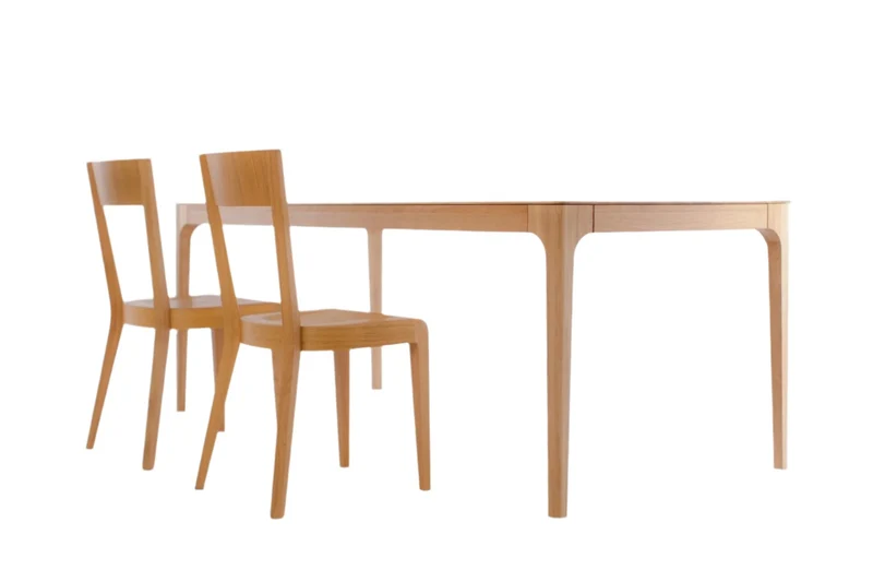 Tavolo da pranzo fisso in legno massello di rovere CREATIV | VESKOR