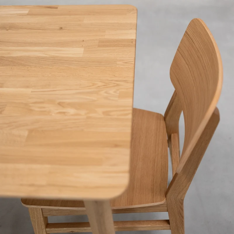 Tavolo da pranzo quadrato in rovere massiccio GUSTAF | NordicStory