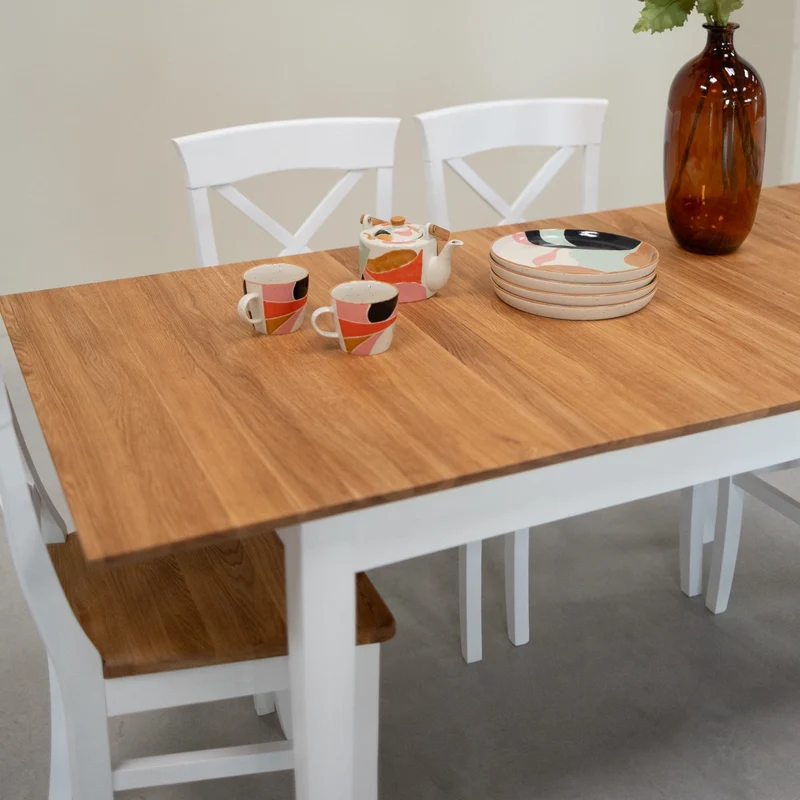 Tavolo da pranzo allungabile in legno massello Lausanne | NordicStory