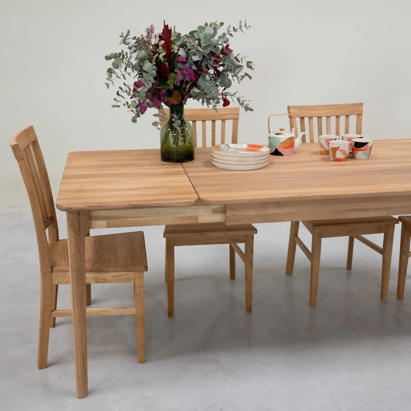 Tavolo da pranzo allungabile in rovere massiccio ASTRID | NordicStory